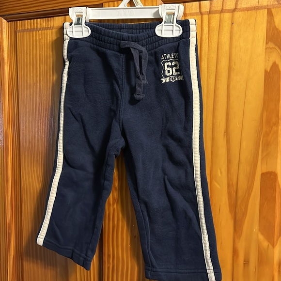 *2 pair!* Baby boy size 18 months sweatpants by jumping beans in brown and navy - Picture 2 of 9